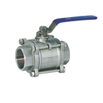 Sanitary 3pc ball valve