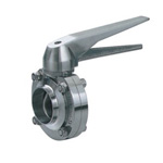 Sanitary staintary welded butterfly valve